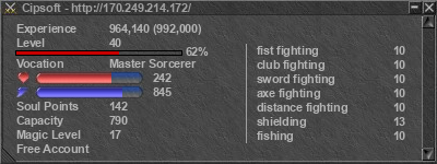 Signature for player Cipsoft