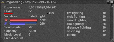 Signature for player Pegasoking